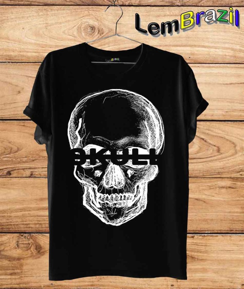 Camiseta Skull LemBrazil. Camiseta 100% Algodão personalizada com Impressão Digital garantindo maior durabilidade e conforto!