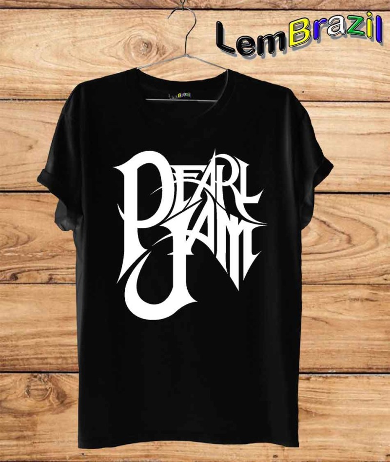 Camiseta Pearl Jam LemBrazil. Camiseta 100% Algodão personalizada com Plotter de Recorte garantindo maior durabilidade e conforto!