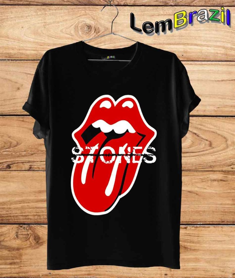Camiseta The Rolling Stones 2 LemBrazil. Camiseta 100% Algodão personalizada com Estampa Digital garantindo maior durabilidade e conforto!