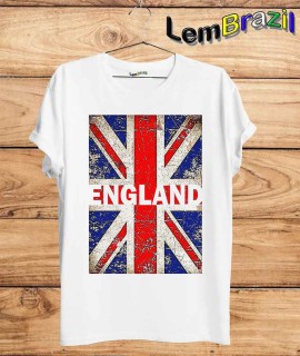 Camiseta England LemBrazil. Camiseta 100% Algodão personalizada com Impressão Digital garantindo maior durabilidade e conforto!