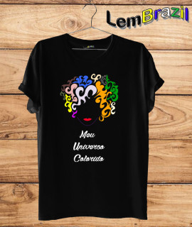 Camiseta Meu Universo Colorido LemBrazil. Camiseta 100% Algodão personalizada com Impressão Digital garantindo maior durabilidade e conforto!