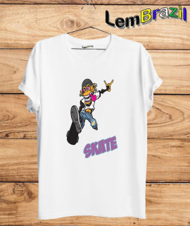 Camiseta Macaquinho de Skate LemBrazil. Camiseta 100% Algodão personalizada com Impressão Digital garantindo maior durabilidade e conforto!